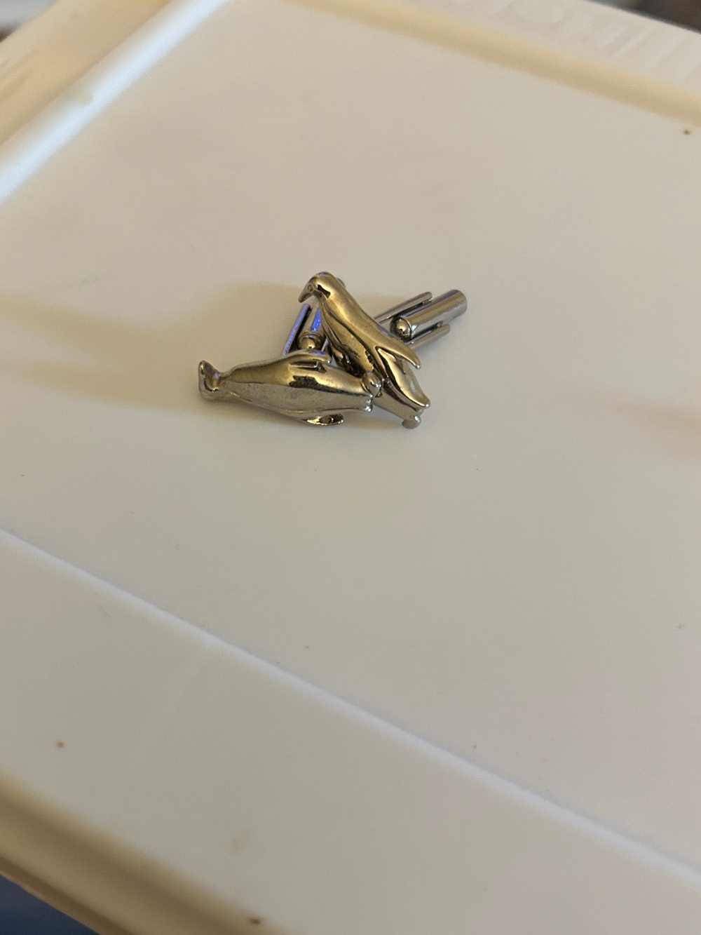 Silver Penguin Cufflinks - Men's Accessory
